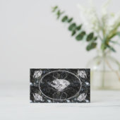 Carte De Visite Gemmes noires et blanches (Debout devant)