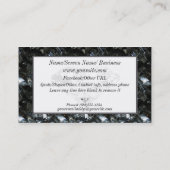 Carte De Visite Gemmes noires et blanches (Dos)