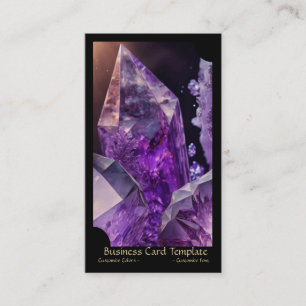 Carte De Visite Gemstone Crystal Healing Amethyst
