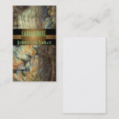 Carte De Visite Gemstone des minéraux du Labrador (Devant / Derrière)