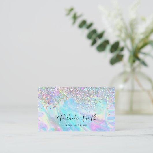 Carte De Visite gemstone opal et fausse parties scintillant (Debout devant)