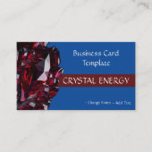 Carte De Visite Gemstones Guérir Ruby Cristal (Devant)