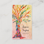 Carte De Visite Genealogist arbre généalogique Beige (Devant)