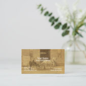 Carte de visite généalogiste (Debout devant)