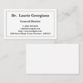 Carte de visite général conservateur (Devant / Derrière)