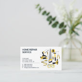 Carte De Visite General Contractor, Handyman service, Construction (Debout devant)