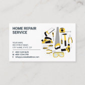 Carte De Visite General Contractor, Handyman service, Construction (Devant)
