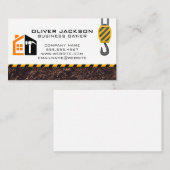 Carte De Visite General Contractor Repair | Construction Crane (Devant / Derrière)