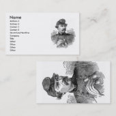 Carte de visite général de la guerre civile (Devant / Derrière)