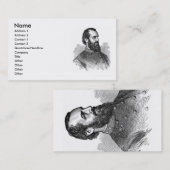 Carte de visite général de la guerre civile (Devant / Derrière)