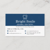 Carte De Visite General Dentistry Office Appointment Reminder   (Devant)