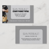 CARTE DE VISITE GÉNÉRAL D'ENTREPRENEUR (Devant / Derrière)