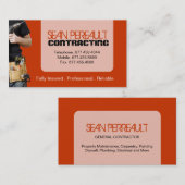 CARTE DE VISITE GÉNÉRAL D'ENTREPRENEUR (Devant / Derrière)