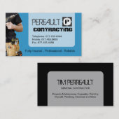 CARTE DE VISITE GÉNÉRAL D'ENTREPRENEUR (Devant / Derrière)