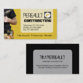 CARTE DE VISITE GÉNÉRAL D'ENTREPRENEUR (Devant / Derrière)