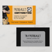 CARTE DE VISITE GÉNÉRAL D'ENTREPRENEUR (Devant / Derrière)