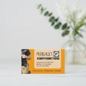 CARTE DE VISITE GÉNÉRAL D'ENTREPRENEUR (Debout devant)