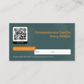 Carte De Visite Généraliste | Médicale professionnel (Dos)