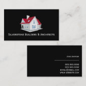 Carte De Visite Généralités Entrepreneur Architectes Construction (Devant / Derrière)