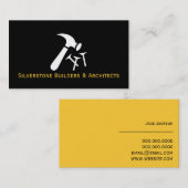 Carte De Visite Généralités Entrepreneur Architectes Construction (Devant / Derrière)