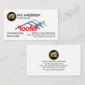 Carte De Visite Générateur de toiture de toiture créatif (Devant / Derrière)