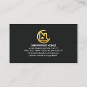 Carte De Visite Générateur d'outils Gold Entrepreneur (Dos)