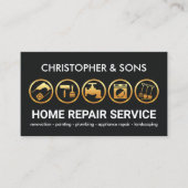 Carte De Visite Générateur d'outils Gold Entrepreneur (Devant)