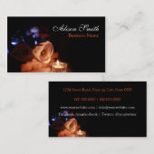 Carte De Visite Generic health/spa/massage business card (Devant / Derrière)