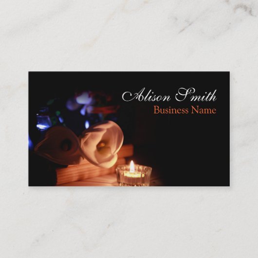 Carte De Visite Generic health/spa/massage business card (Devant)
