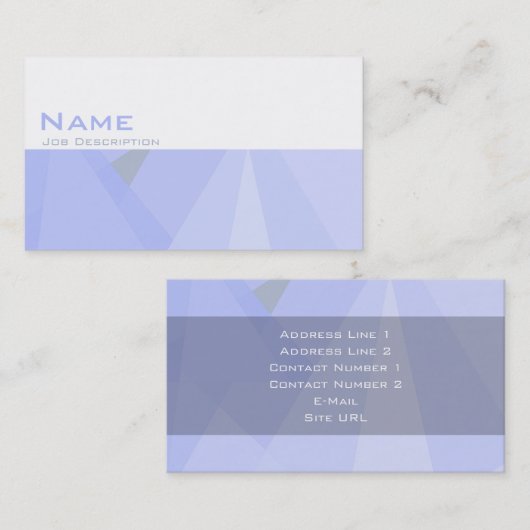 Carte de visite générique (Devant / Derrière)