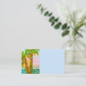 Carte de visite générique Artsy Palm tree (Debout devant)