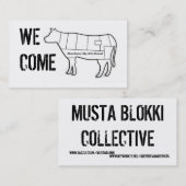 Carte de visite générique de propagande - un art - (Devant / Derrière)