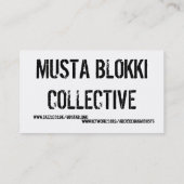 Carte de visite générique de propagande - un art - (Dos)