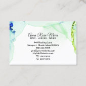 Carte De Visite *~* Générique. Nails Lashes Reiki Parties scintill (Dos)