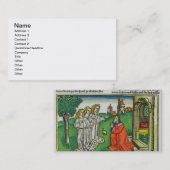 Carte De Visite Genèse 18 2 Abraham et les trois anges, du Th (Devant / Derrière)
