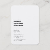 Carte De Visite Génial Dane (Dos)