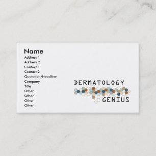 Carte De Visite Génie de dermatologie