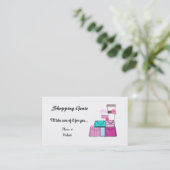 Carte De Visite Génie de Shopping (Debout devant)
