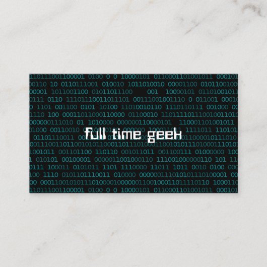 Carte De Visite Génie développeur Web informatique (Devant)