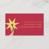 Carte De Visite Génie magique de tapis avec les solutions de (Dos)