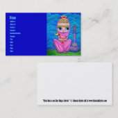 Carte De Visite Génie rose et sa bouteille magique (Devant / Derrière)