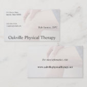 Carte De Visite Genou (Devant / Derrière)