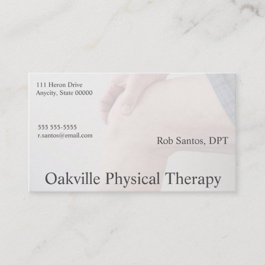 Carte De Visite Genou (Devant)