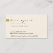 Carte De Visite gentil professionnel simple et basique (Devant)