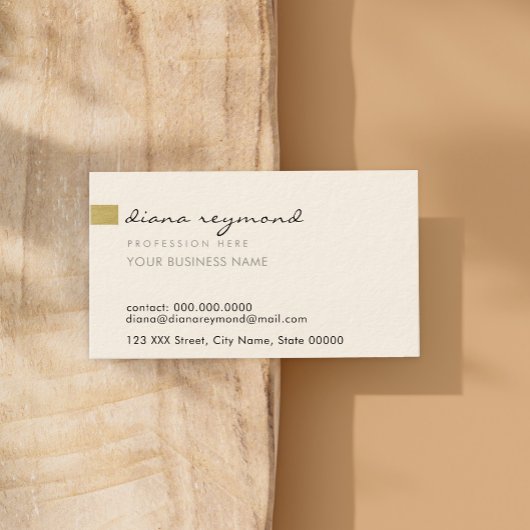 Carte De Visite gentil professionnel simple et basique