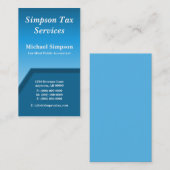 Carte de visite Geo Tech, Horizon Blue (Devant / Derrière)