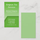 Carte de visite Geo Tech, Kelly Green (Devant / Derrière)