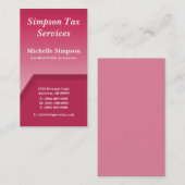 Carte de visite Geo Tech, Magenta (Devant / Derrière)