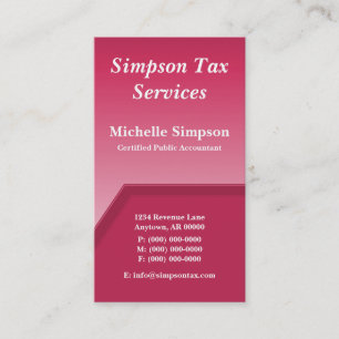 Carte de visite Geo Tech, Magenta