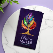 Carte De Visite Géode Crystals Chakras Tree